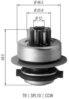 Pinion, starter